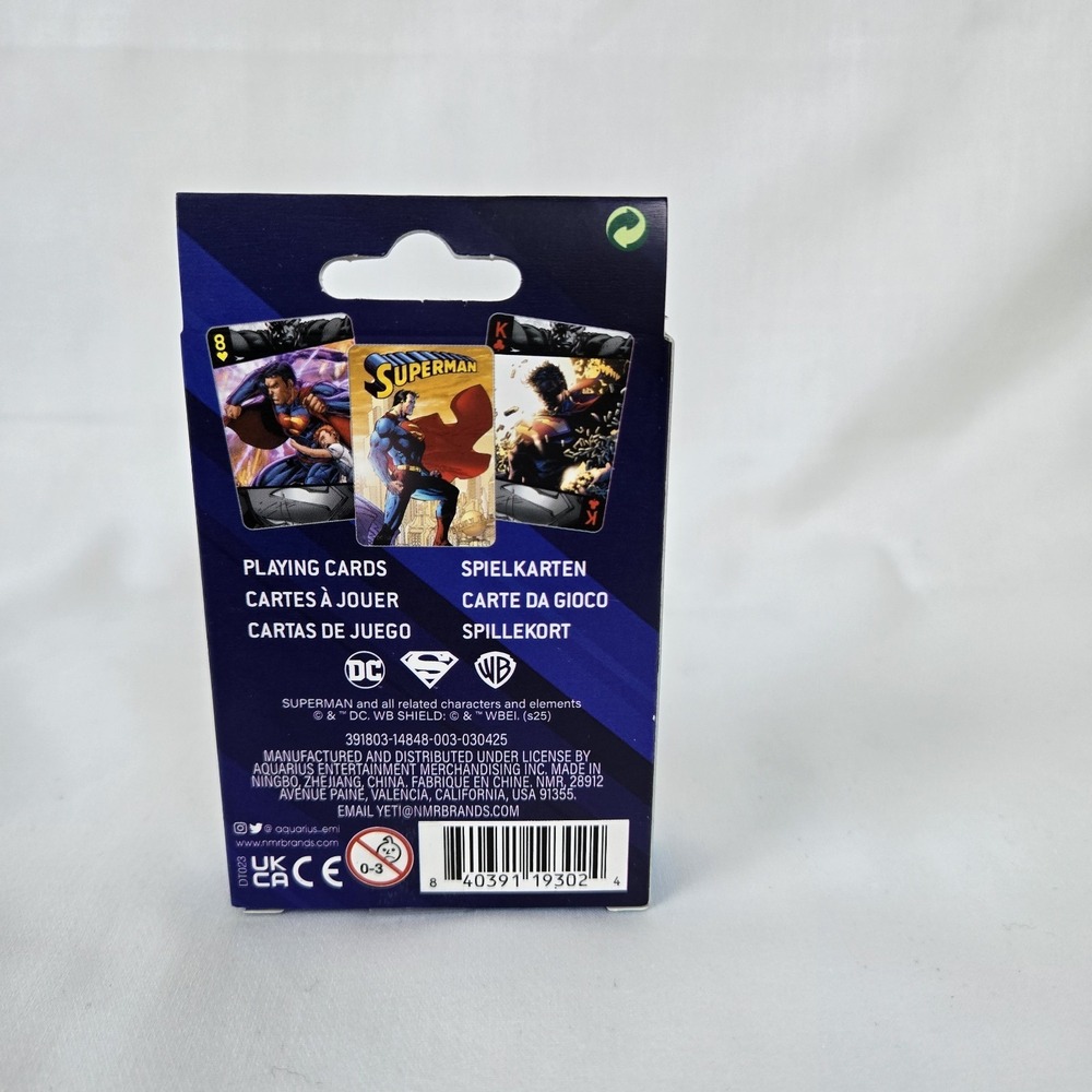 DC Comics Retro Themed Superman Playing Cards Poker Deck 52 Cards NEW‎ - Picture 3 of 3
